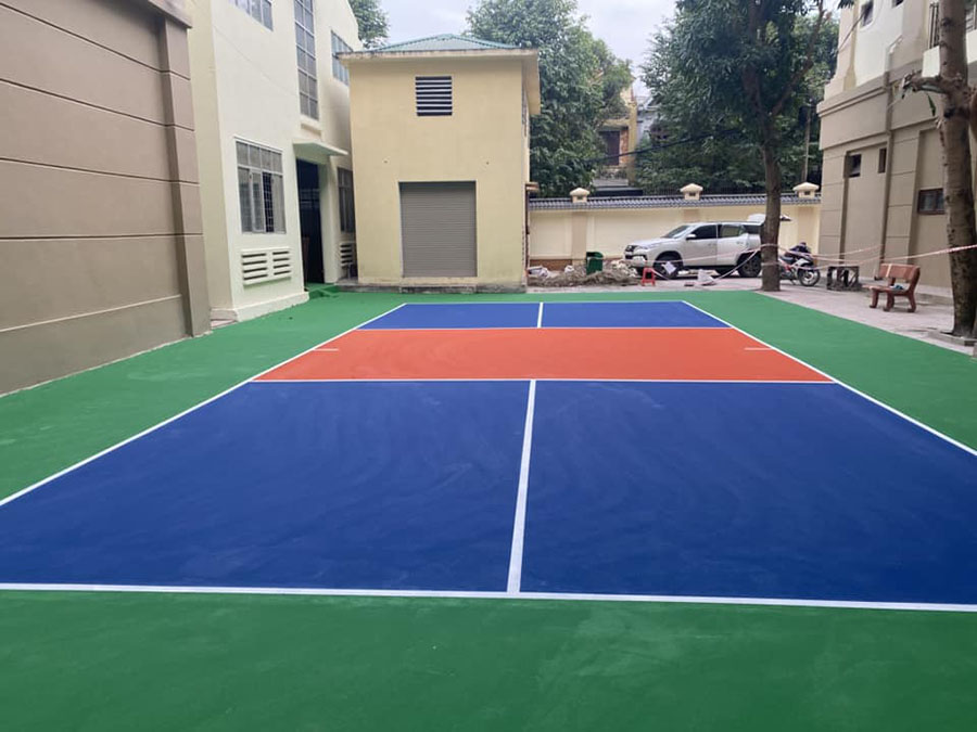 Thi công cụm sân Pickleball Bảo hiểm xã hội Nghệ An