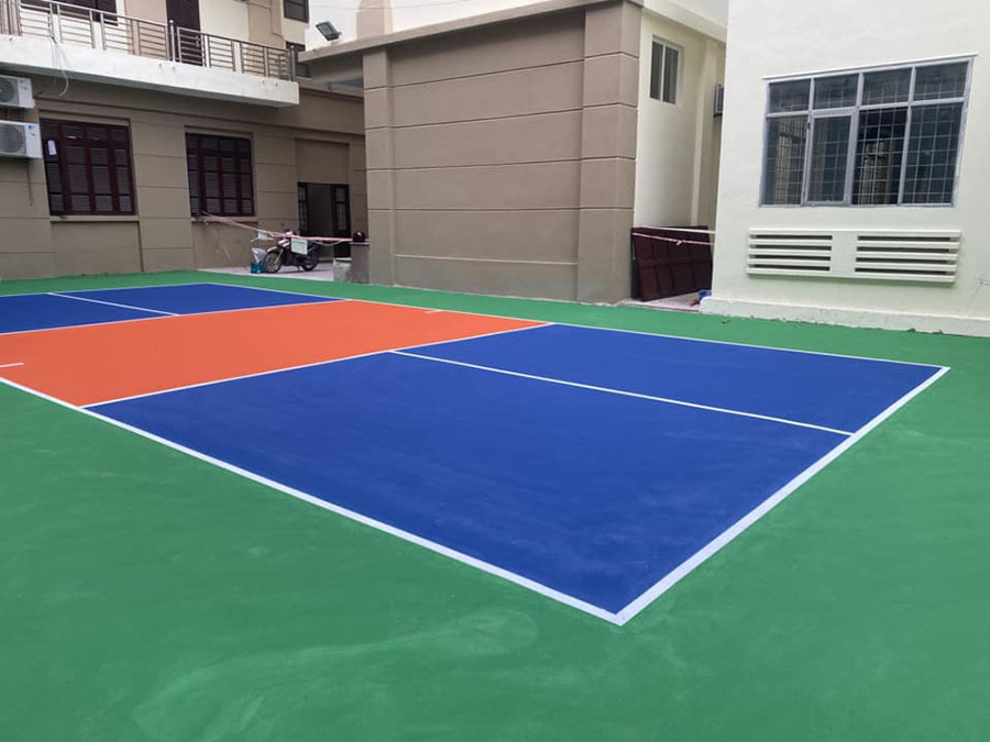 Thi công cụm sân Pickleball Bảo hiểm xã hội Nghệ An