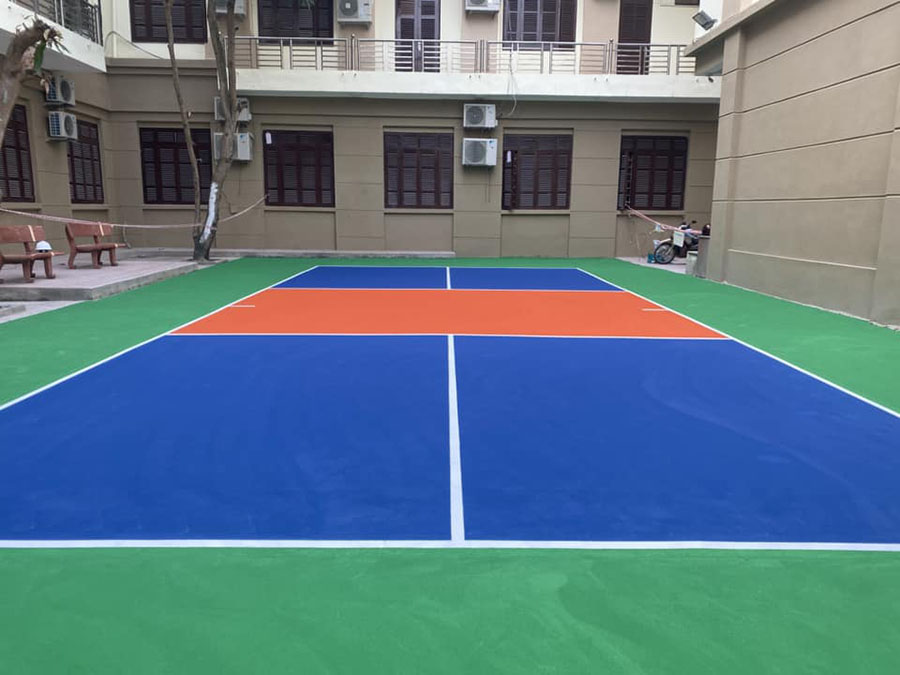 Thi công cụm sân Pickleball Bảo hiểm xã hội Nghệ An