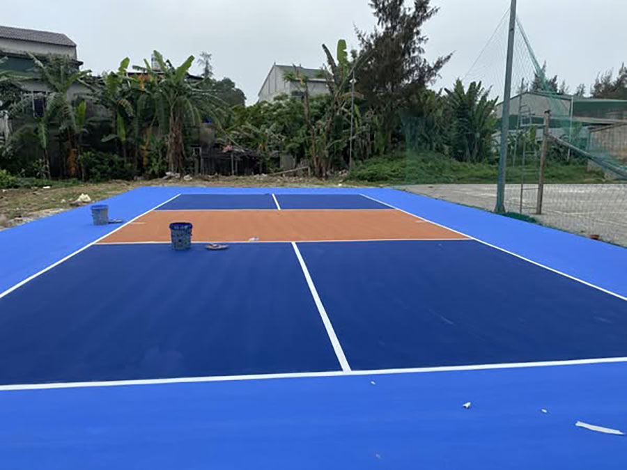 Thi công sân Pickleball Đại Thành Trung Đô
