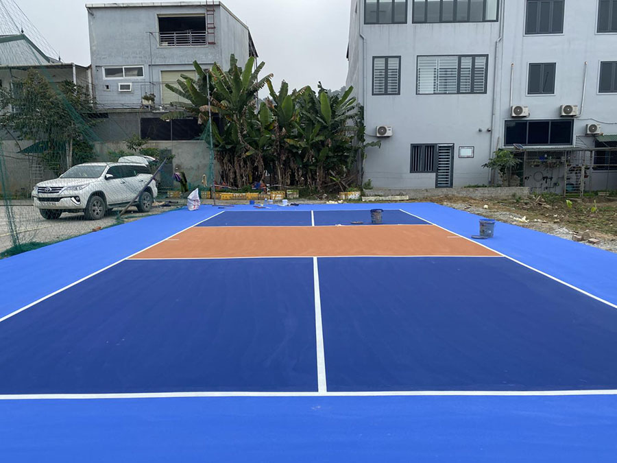 Thi công sân Pickleball Đại Thành Trung Đô