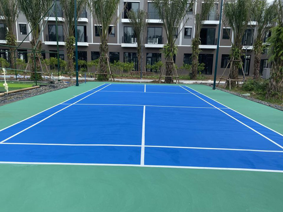 Thi công sân bóng rổ, bóng chuyền, Pickleball KĐT Ecopark