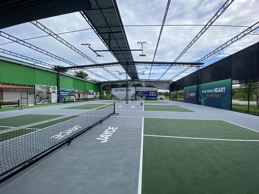 Thi công sân pickleball KĐT Handico Vinh Tân Phường Trường Vinh, Nghệ An
