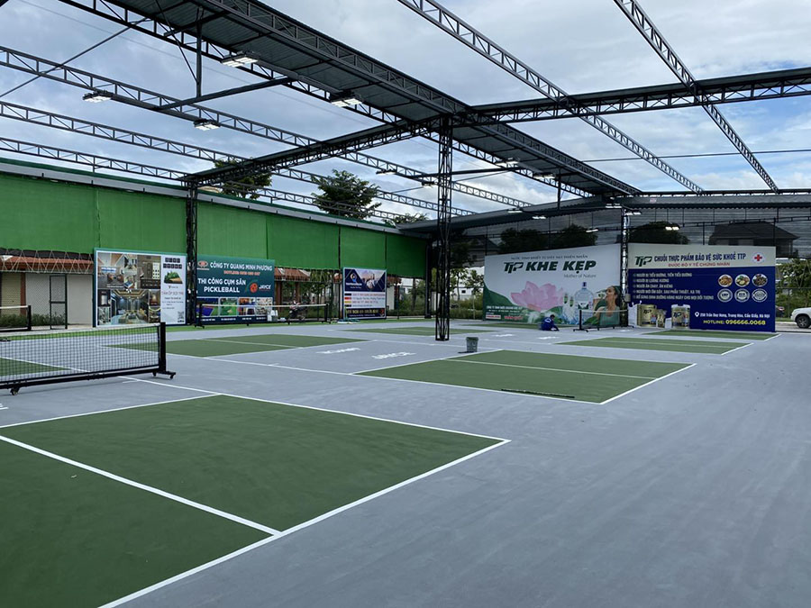 Thi công sân pickleball KĐT Handico Vinh Tân Phường Trường Vinh, Nghệ An
