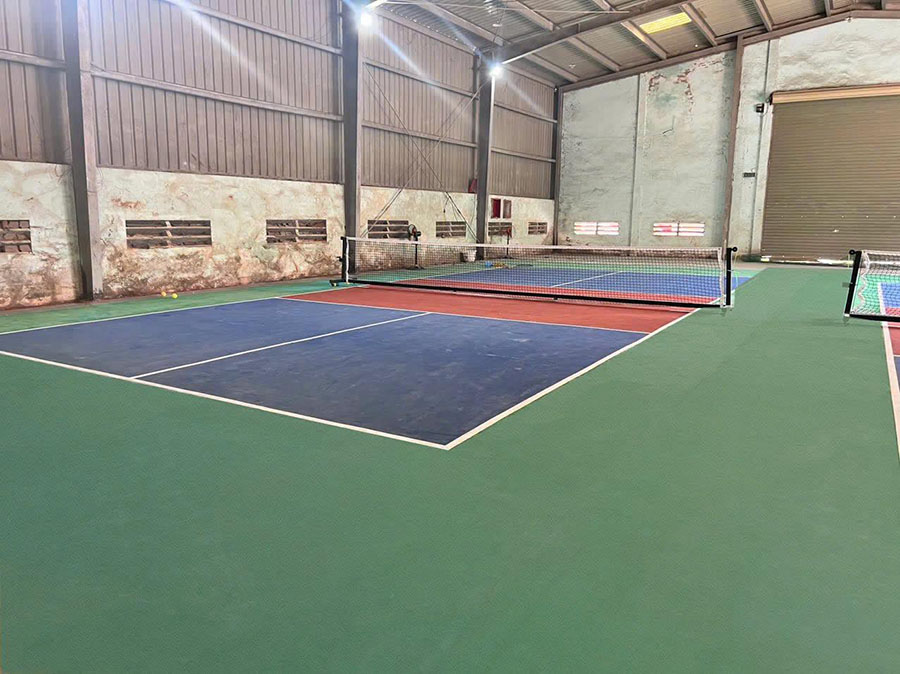 Thi công sân Pickleball tại Nậm Cắn Kỳ Sơn