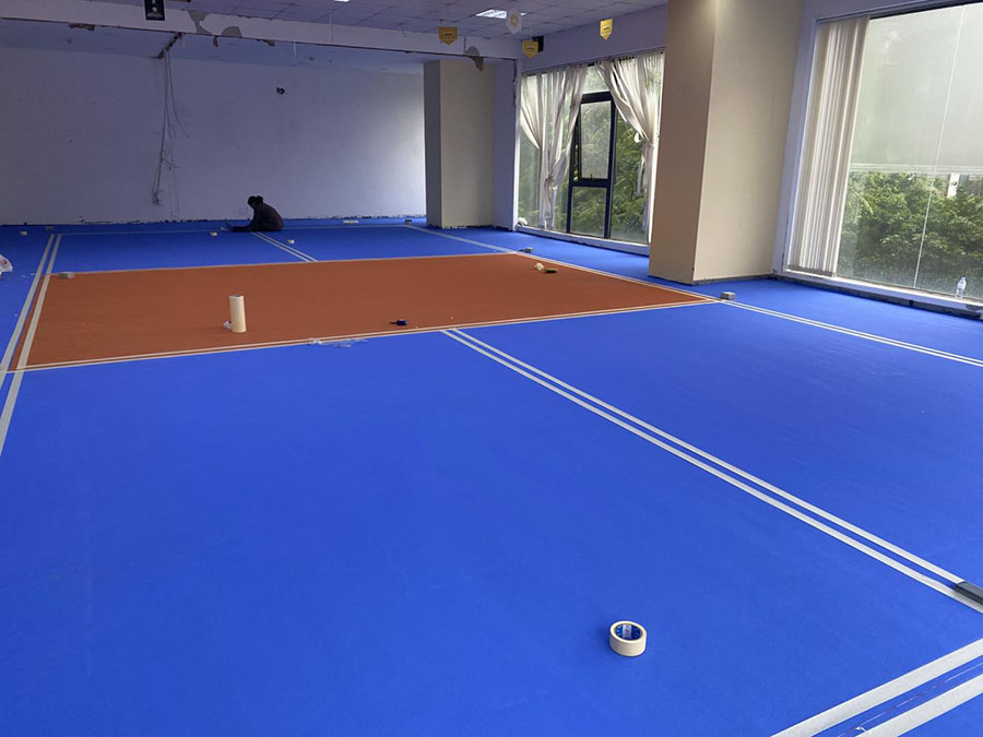 Thi công sân Pickleball Vietinbank Mai Hắc Đế, TP Vinh