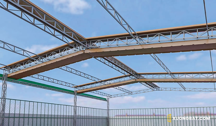 Thi c&ocirc;ng l&agrave;m M&aacute;i che xếp di động s&acirc;n pickleball Vinh Nghệ An