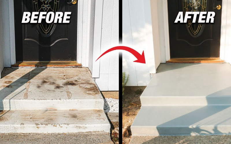Thi công sơn epoxy granito đá mài cầu thang Vinh Nghệ An